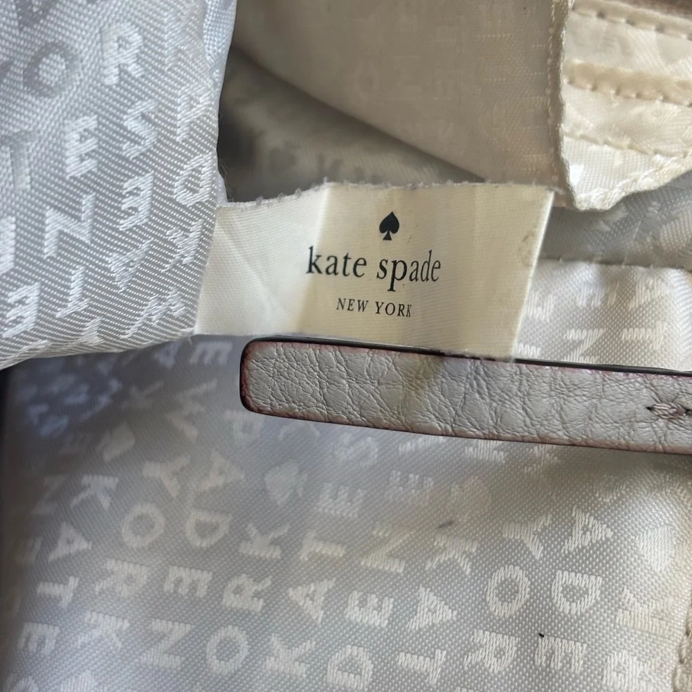 Kate Spade Grey Street Pebbled Taupe Leather Satchel Tassel WKRU3169 Handbag